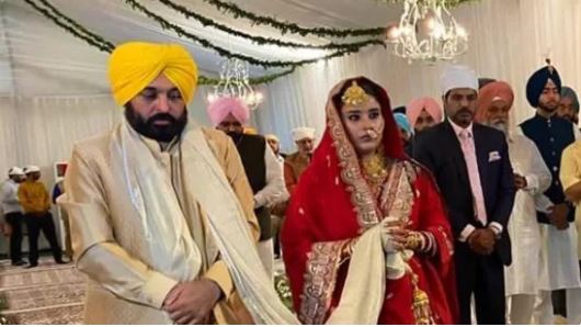 Punjab CM Bhagwant Mann ties knot, ‘Din Shagna Da Chadya,’ tweets bride Gurpeet
