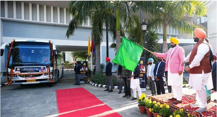Punjab CM Mann flags off first batch of 36 govt school principals for Singapore visit